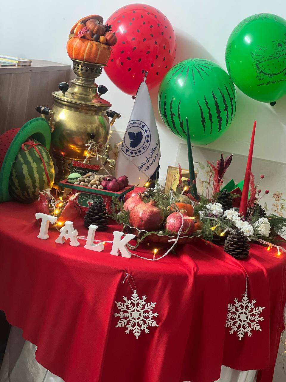 یلدا در آموزشگاه زبان تاک